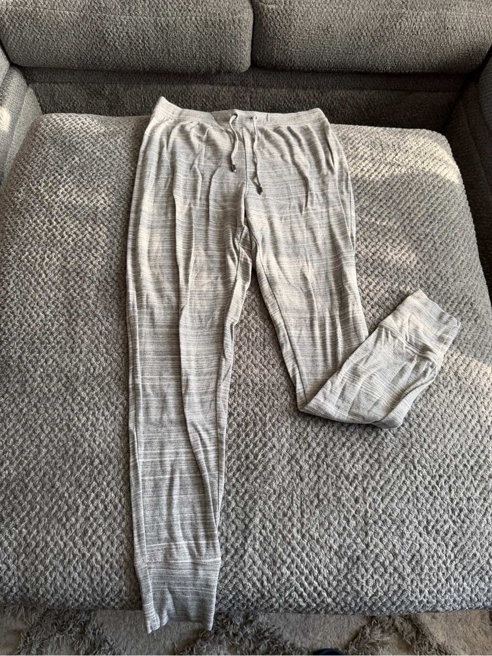 Armani Exchange Light Heather Gray Men's Jogger Pants